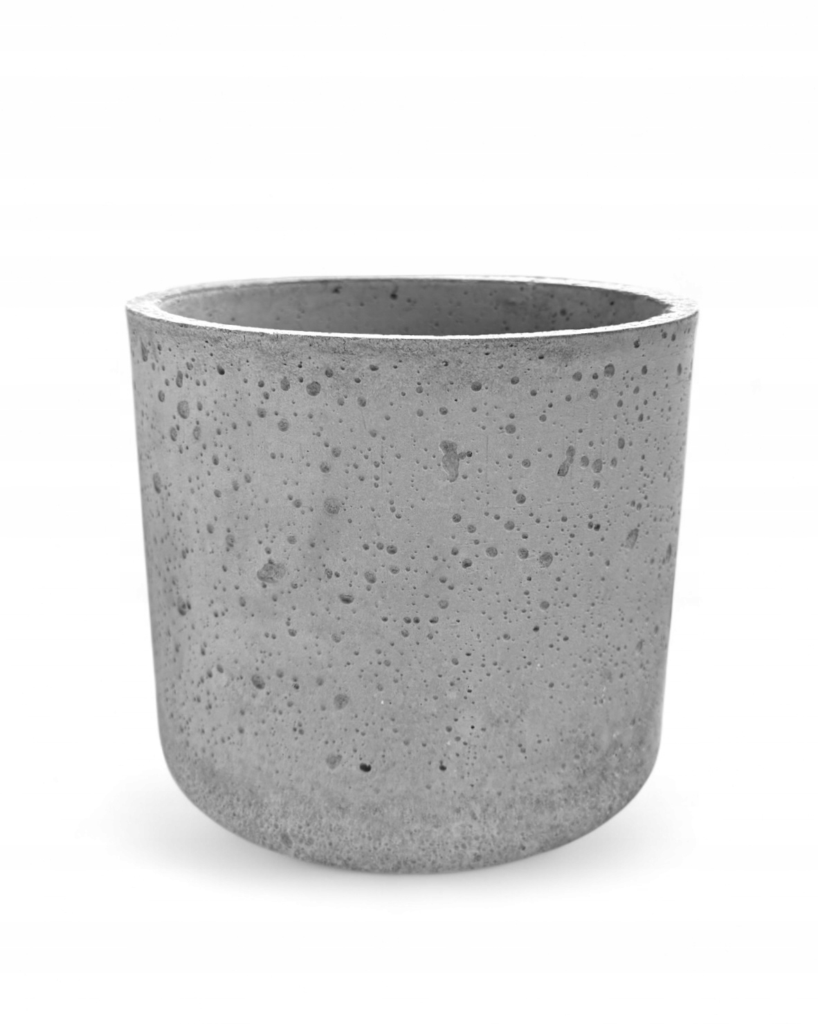 Okruhý betónový kvetináč sivý 23 × 20 moderný